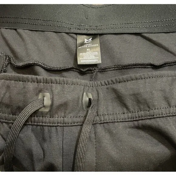 Members Mark Men's Regular Fit Everyday Active Jogger Pant Black Size XL - Picture 7 of 8